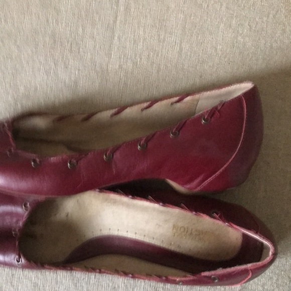 Cute peep-toe leather ballerinas, Kenneth Cole Reaction sz 8.5 - Picture 3 of 4